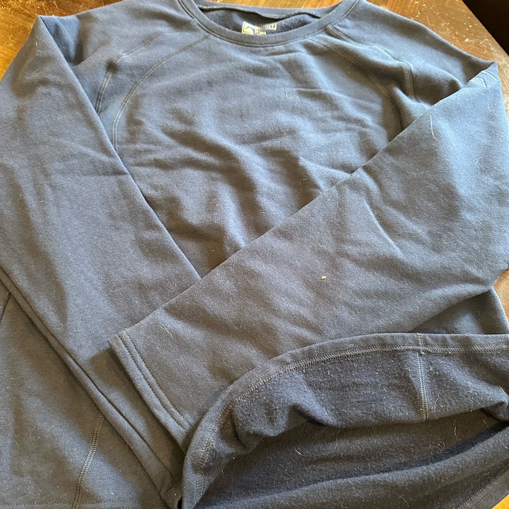 Riding Sport Navy Blue Long Sleeve crew sweatshirt